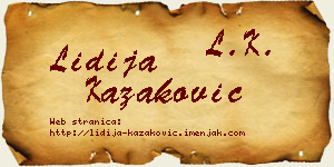 Lidija Kazaković vizit kartica